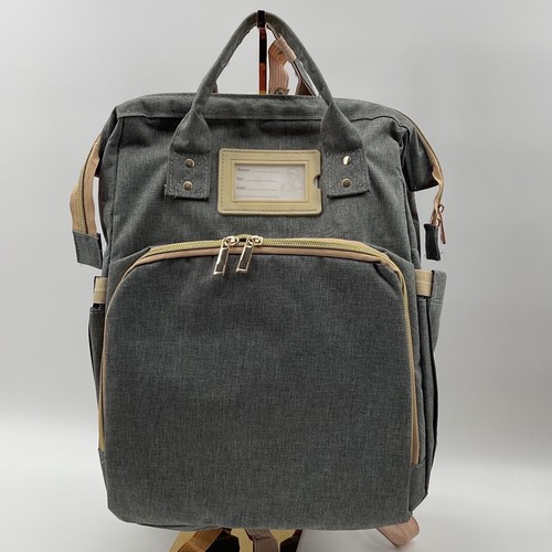 Gray diaper bag backpack with - bag,
