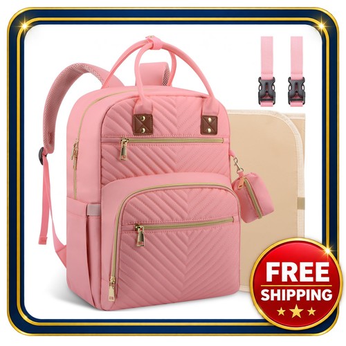 Diaper bag backpack baby pink - backpack,