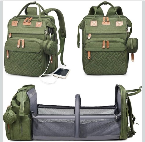 Baby diaper bag - backpack, w/