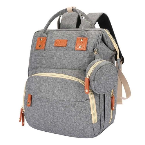 Diaper bag backpack gray - diaper, or